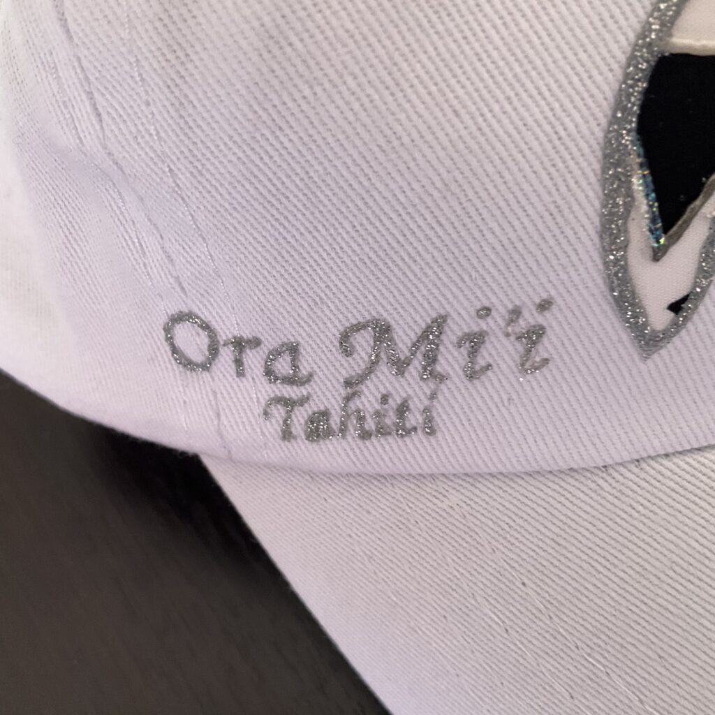 Casquette Sea Turtle White ecriture