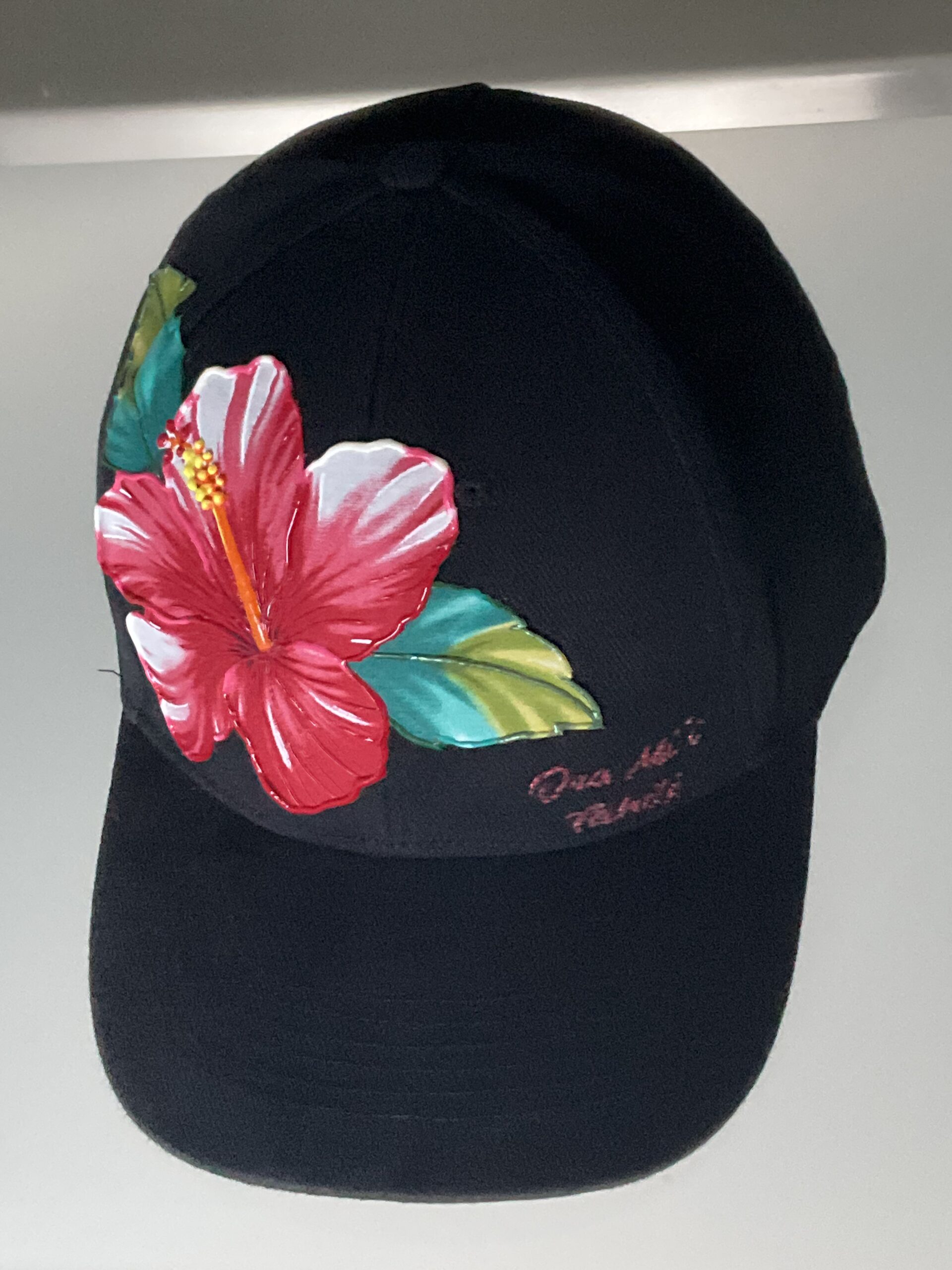 Côte casquette Hibiscus black