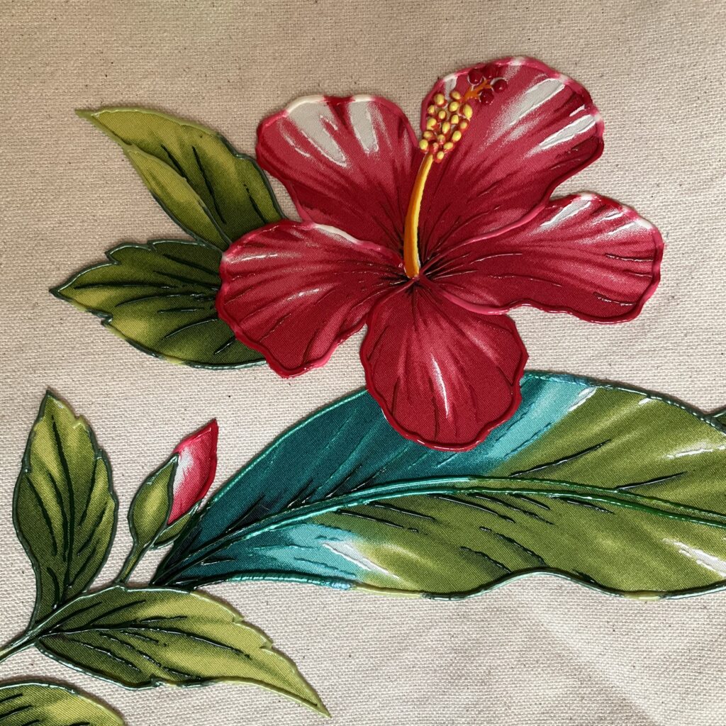 Detail fleur sac Hibiscus