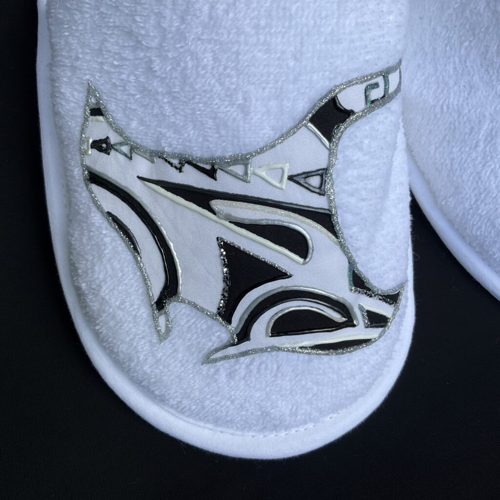 Motif Pantoufles Sea Manta Ray