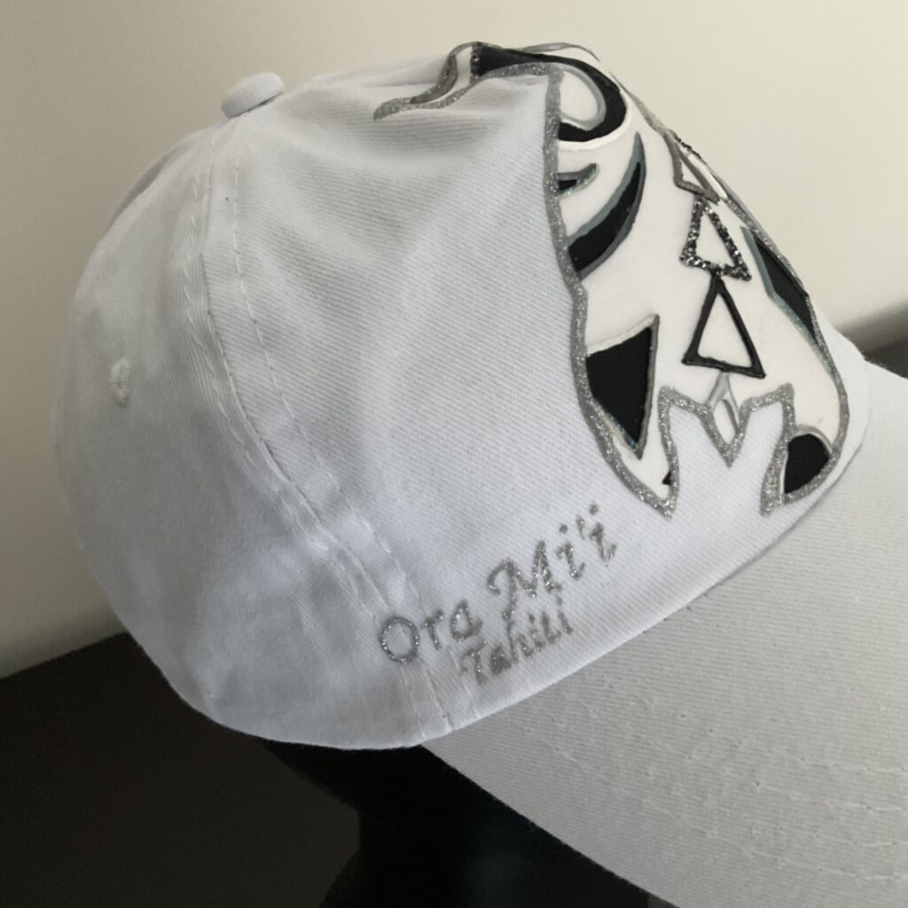 Motif cote casquette Sea Turtle White