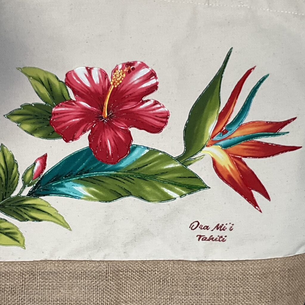 Motif global sac Hibiscus