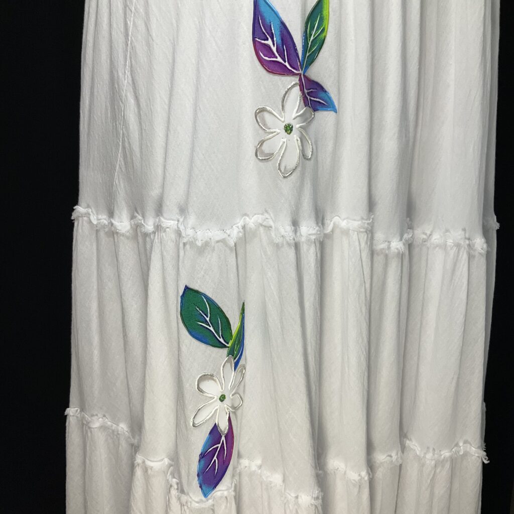 Motif robe Tiare Violet