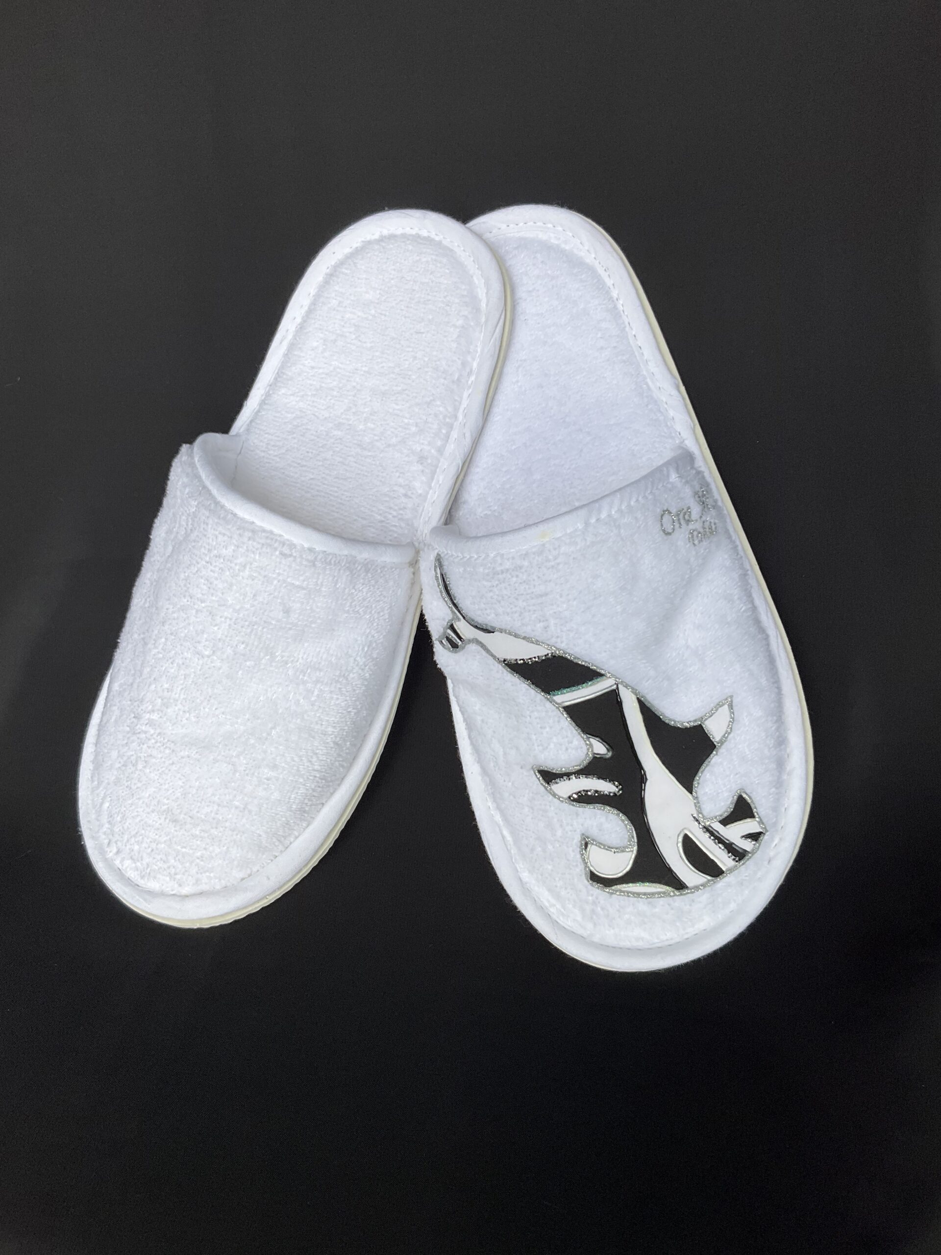 Pantoufles Sea Shark White dessus