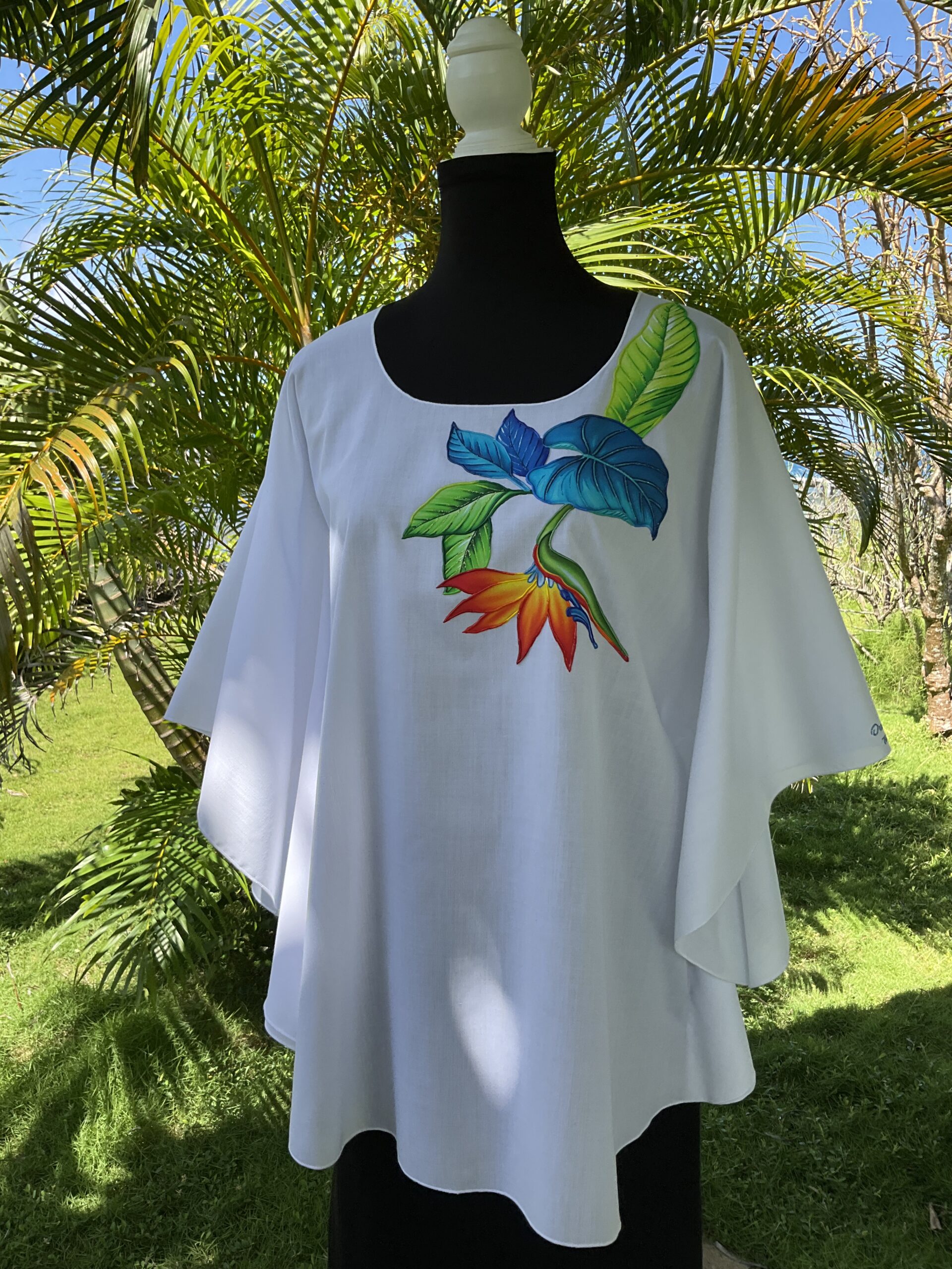 Paradise white tunic