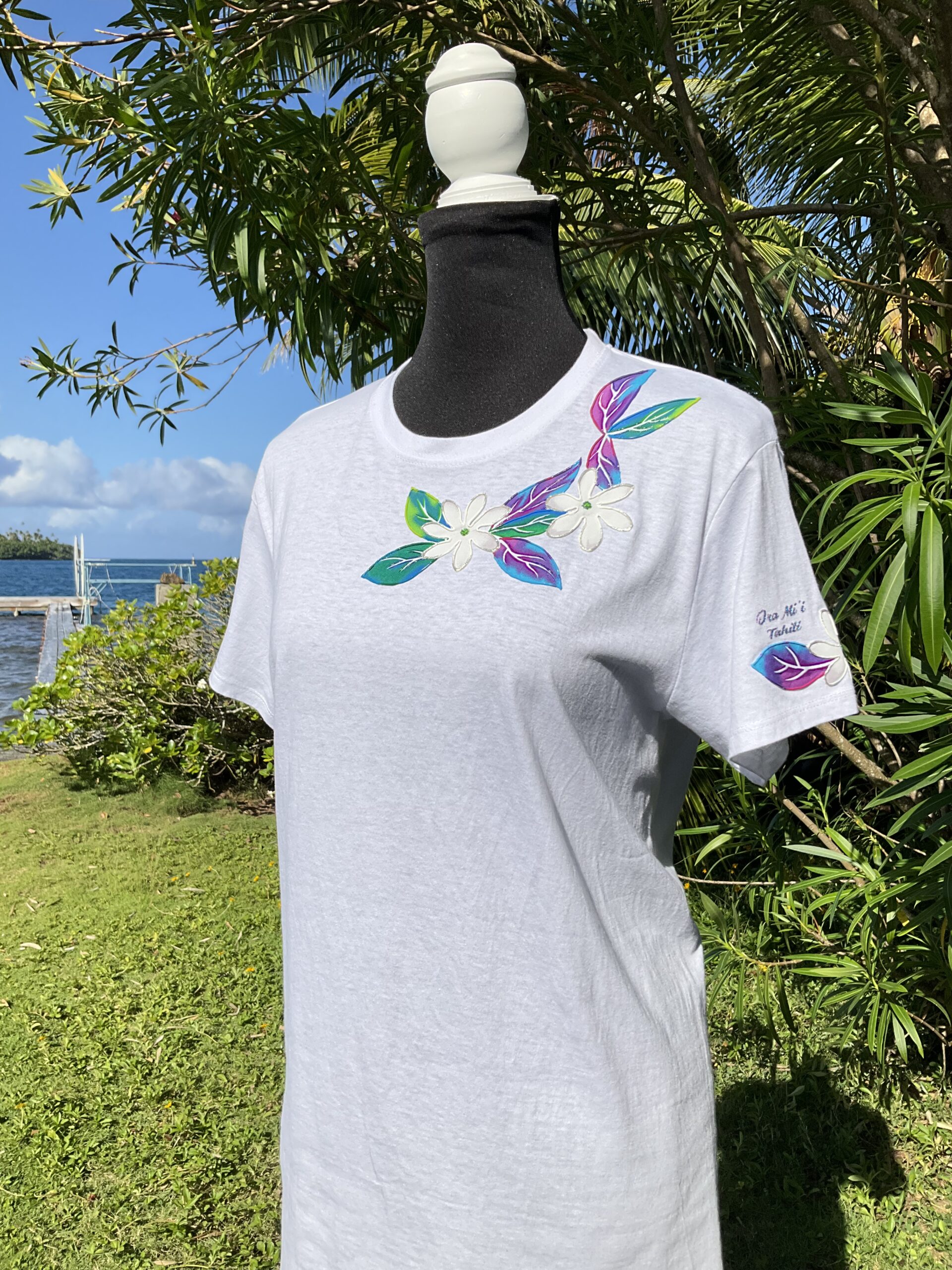 Tee Shirt Tiare Blanc