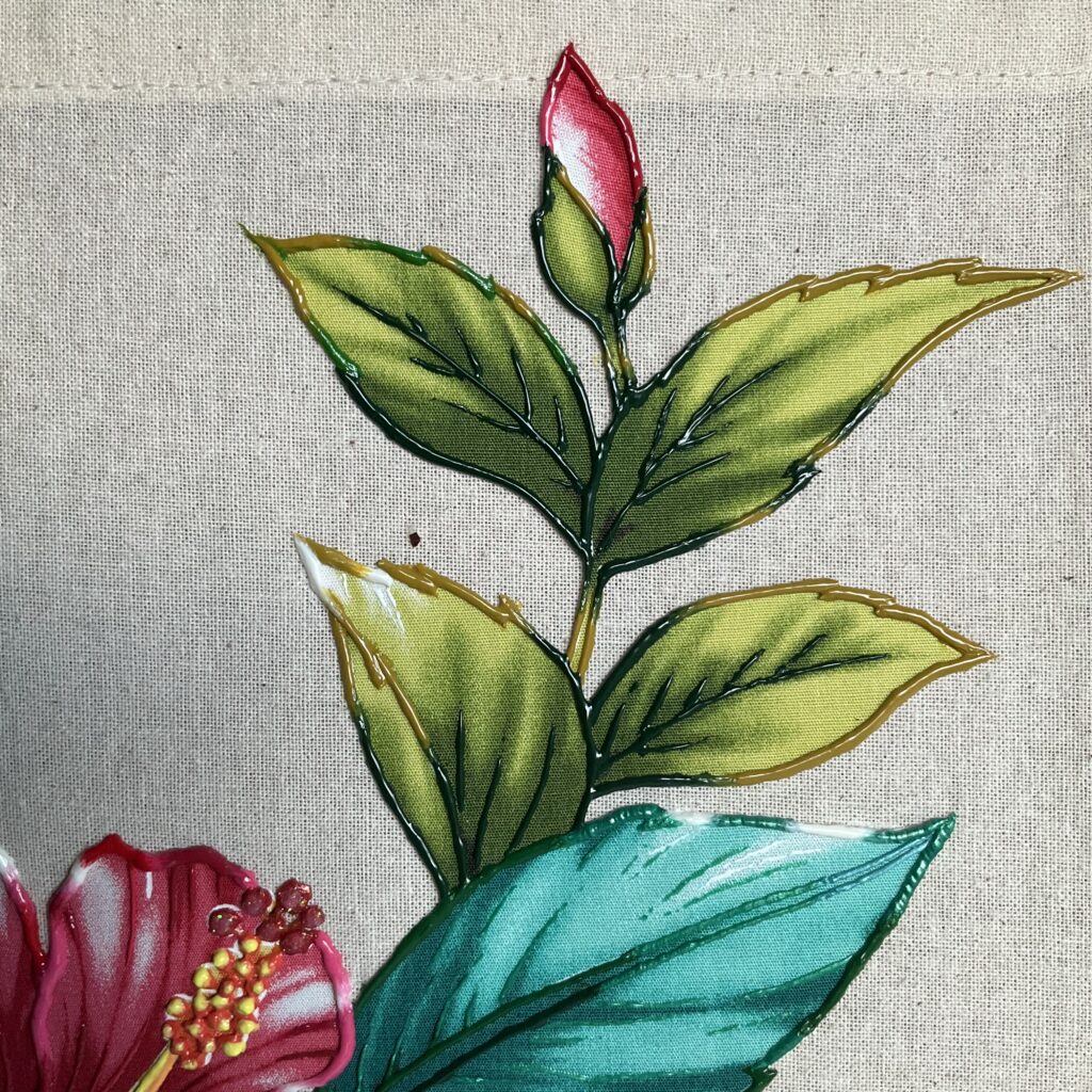 Tote bag Hibiscus detail fleur