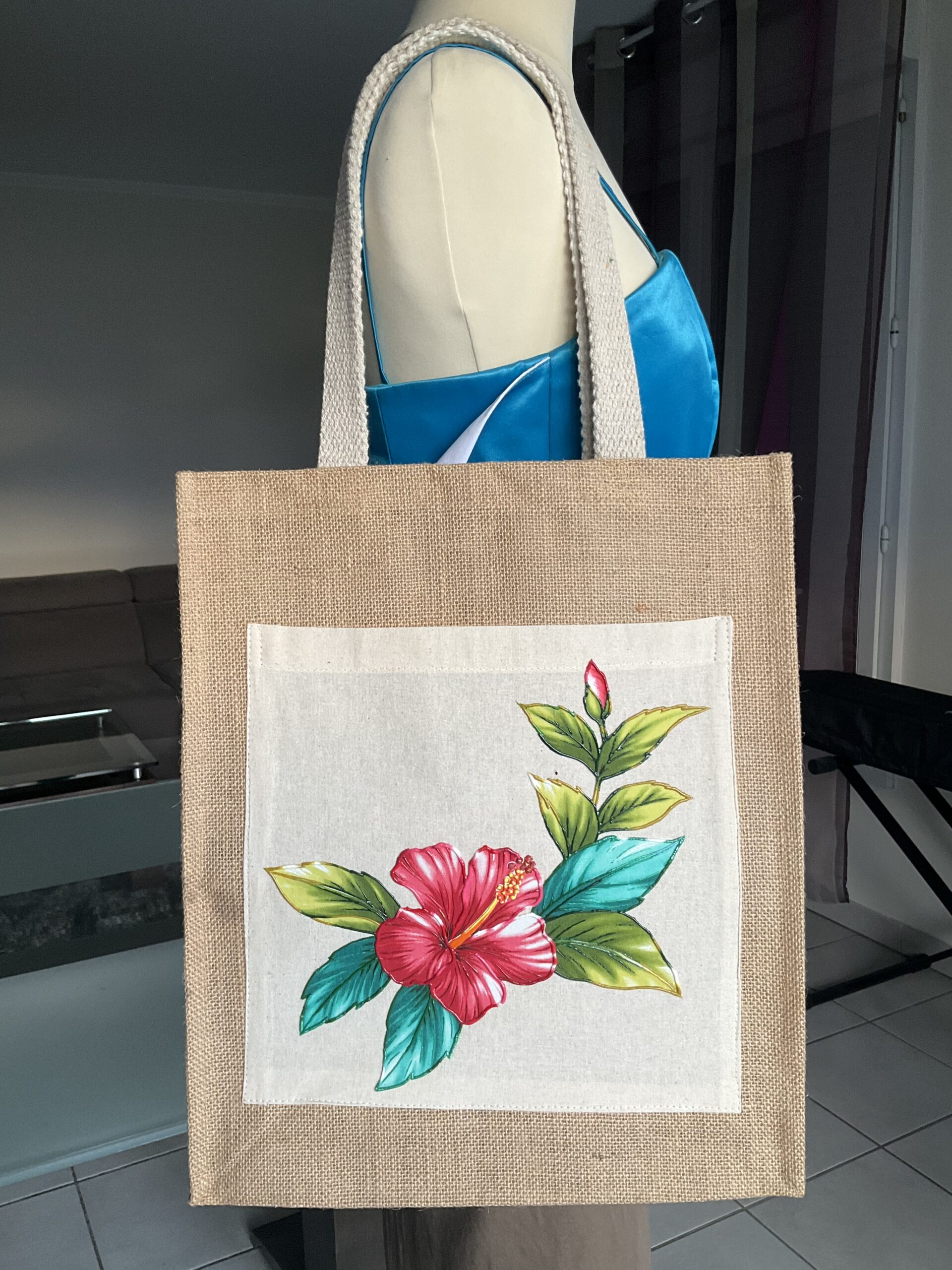 Tote bag Hibiscus