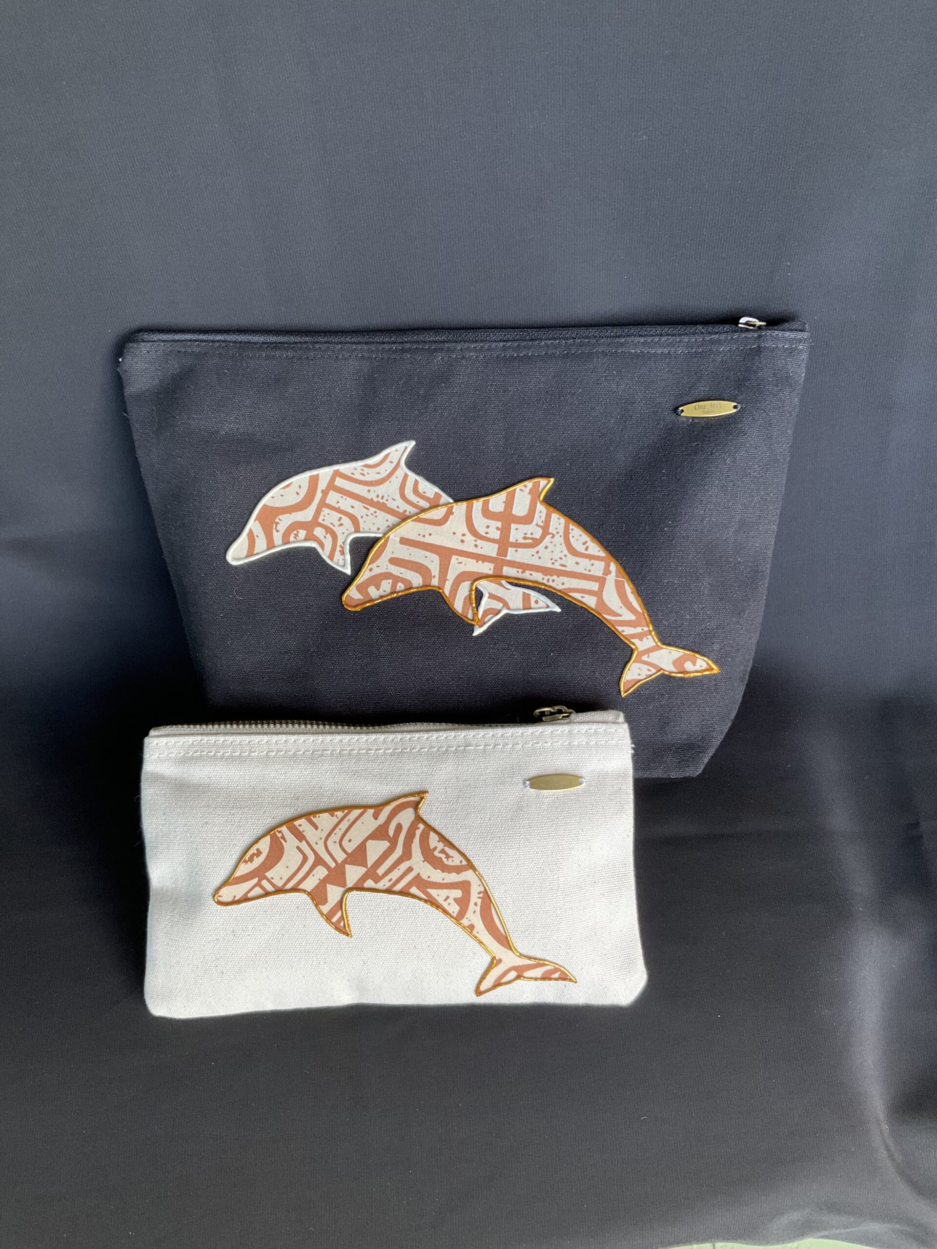 Trousse toilette Sea Dolphins Black avec pochette