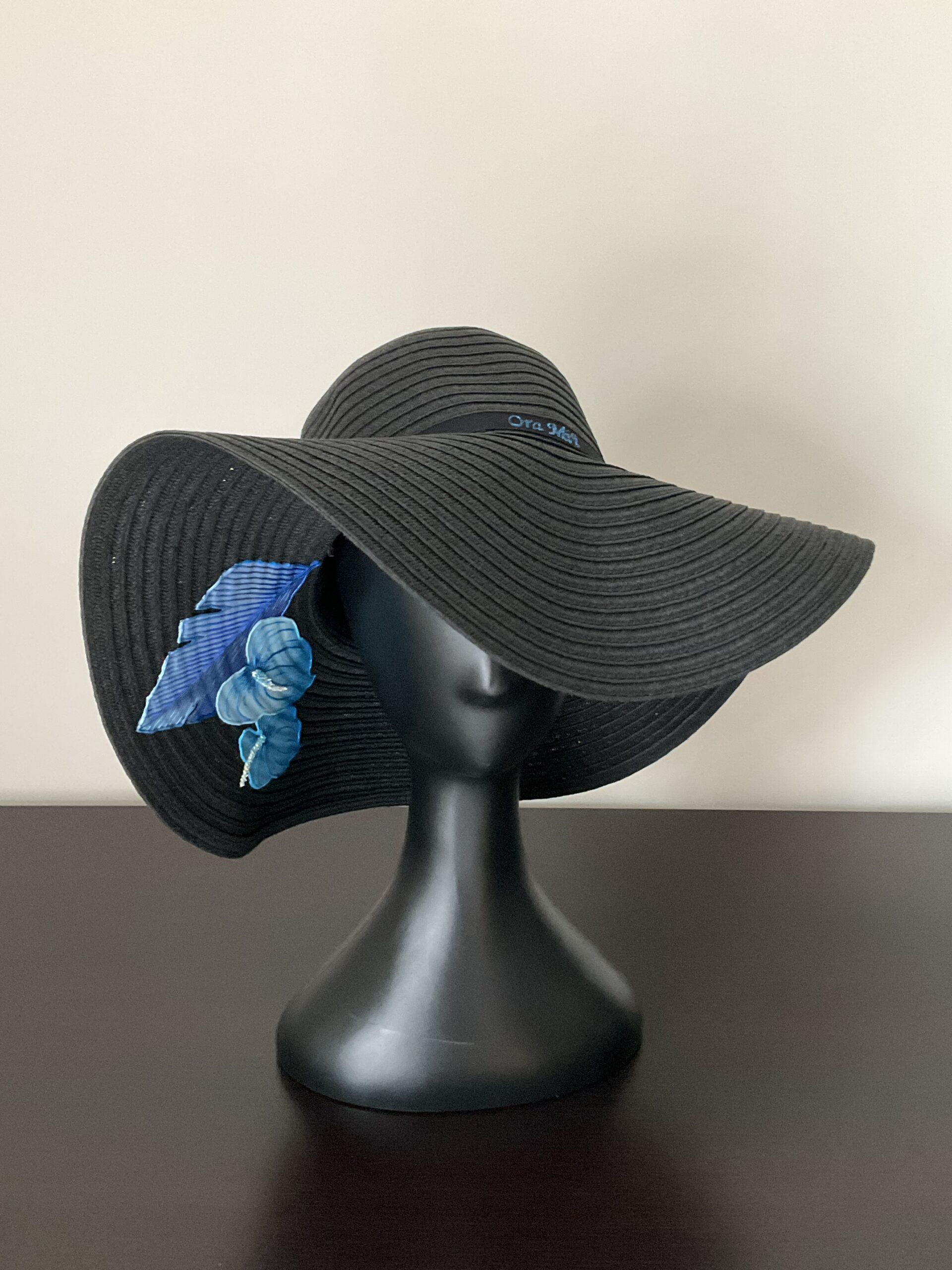 Chapeau Hibiscus Navy profil
