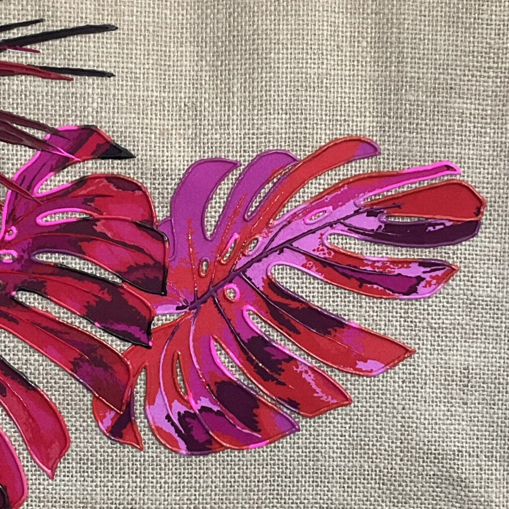 Détail motif Sac Ape Pink Naturel