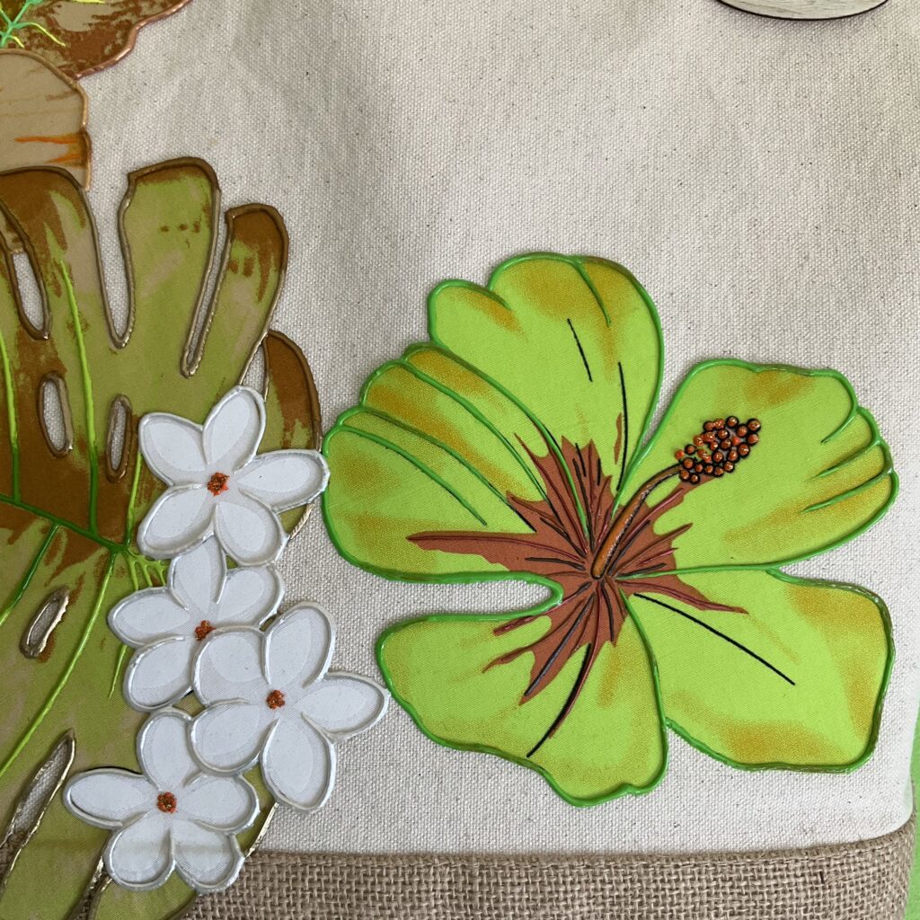 Fleur Sac Ape Green Naturel Off White