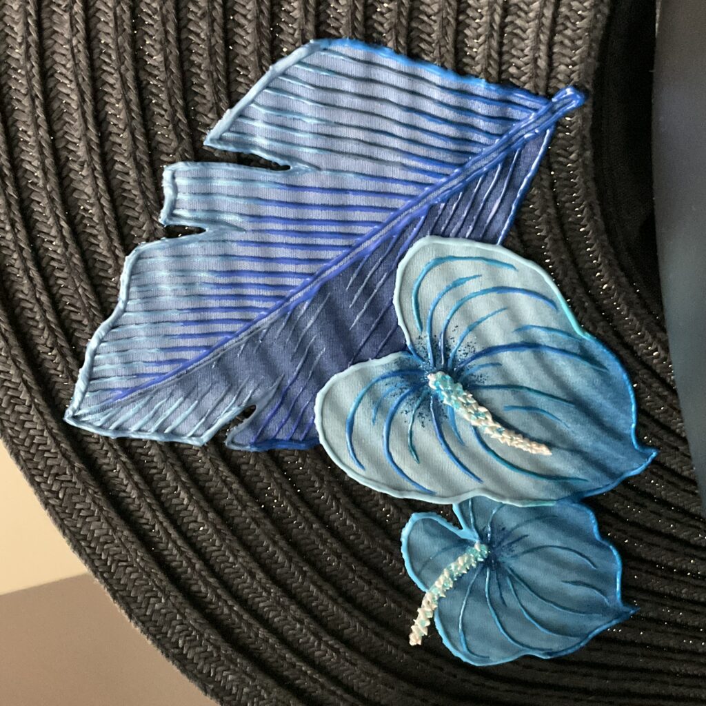 Motif Chapeau Hibiscus Navy