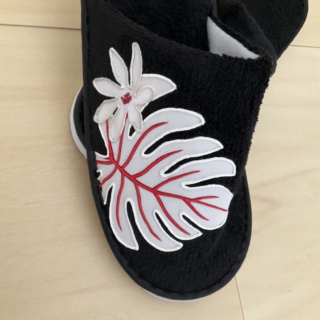 Motif Pantoufles Ape Blanc Black