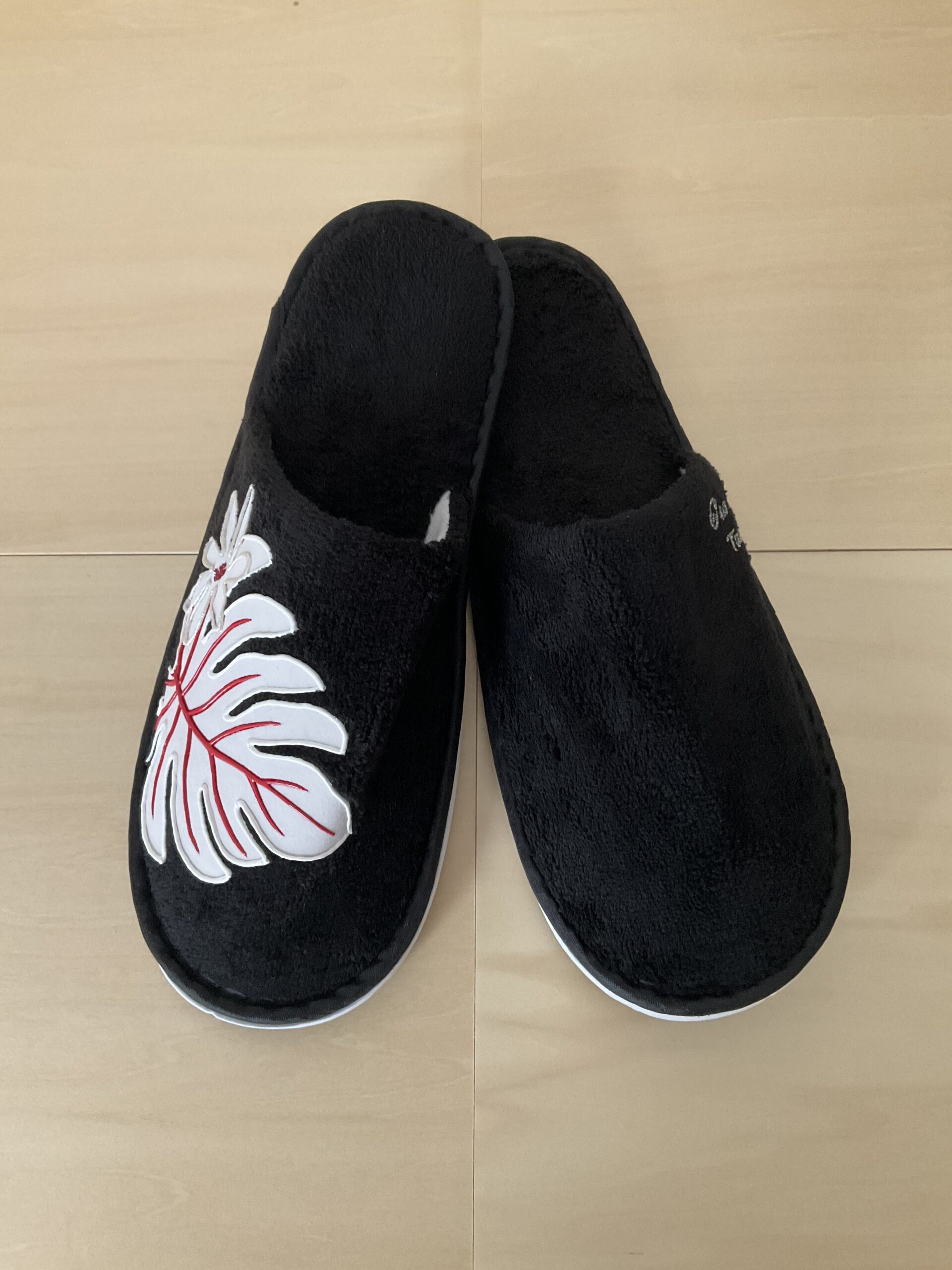 Paire Pantoufles Ape Blanc Black