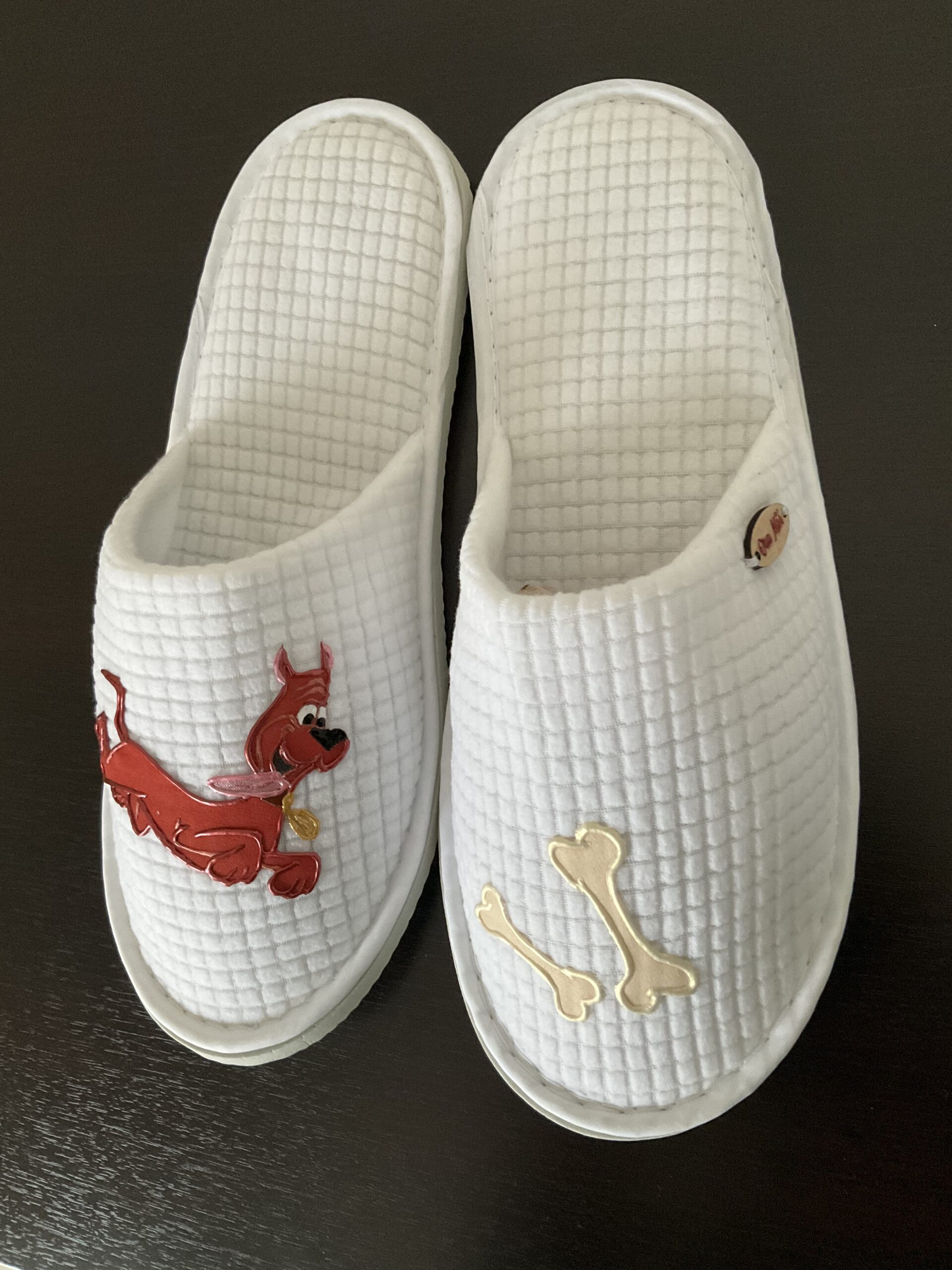 Pantoufles Dog Copper White profil