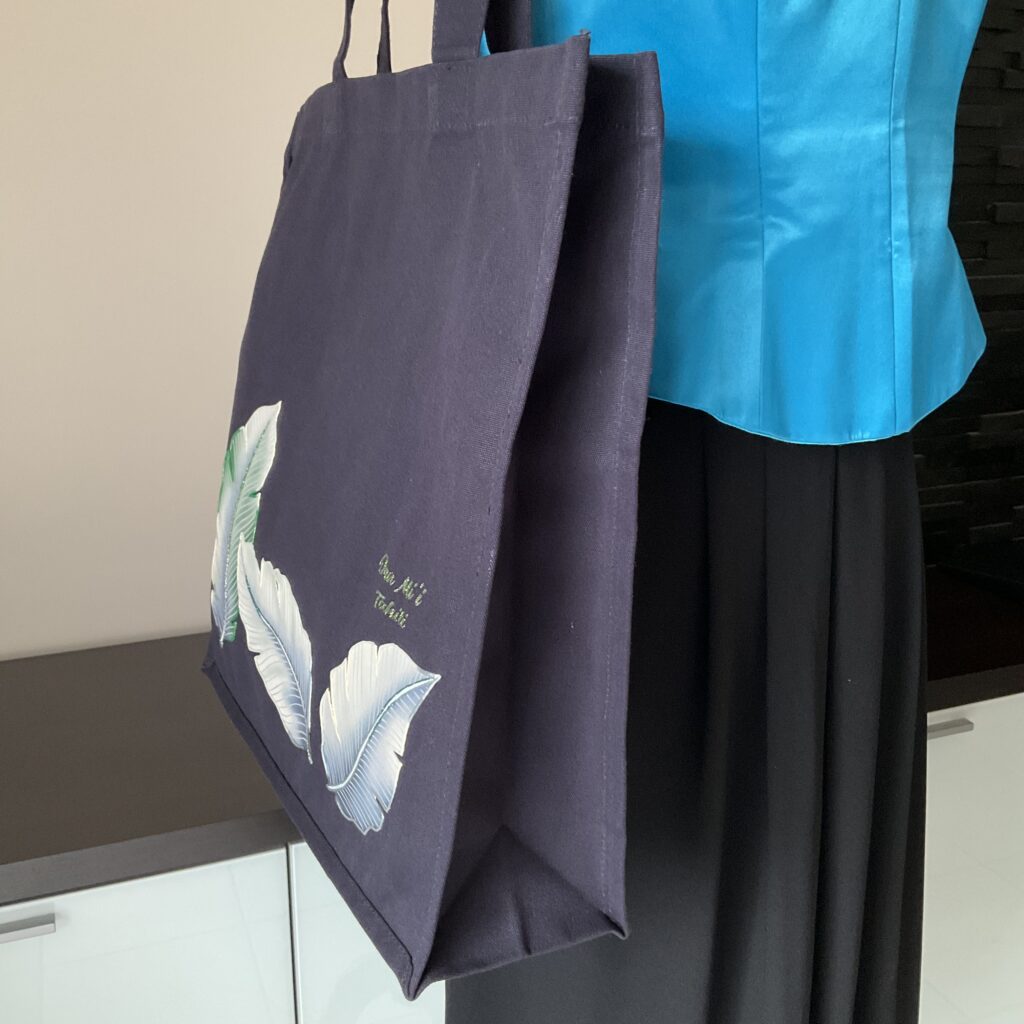 Profil Sac Tote Leaf Navy