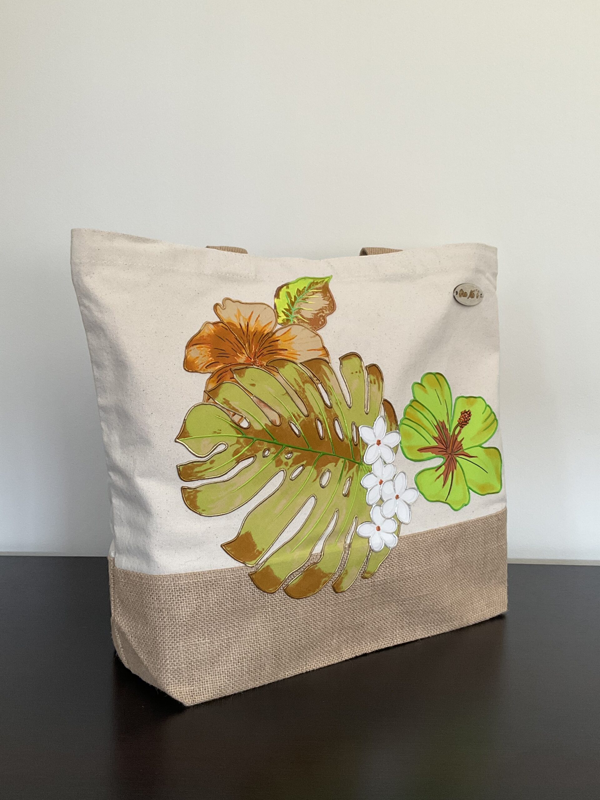 Sac Ape Green Naturel Off White profil