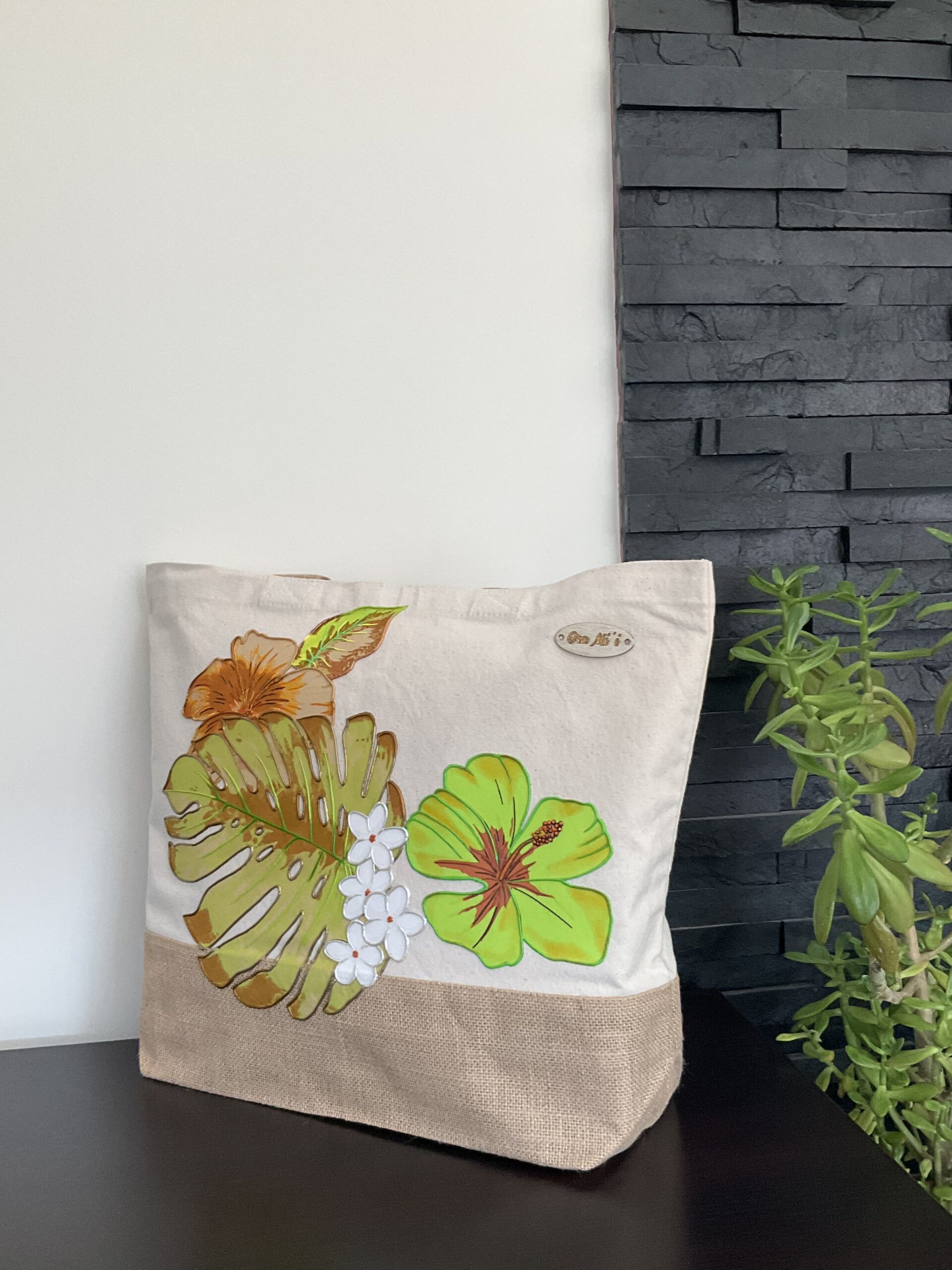 Sac Ape Green Naturel Off White
