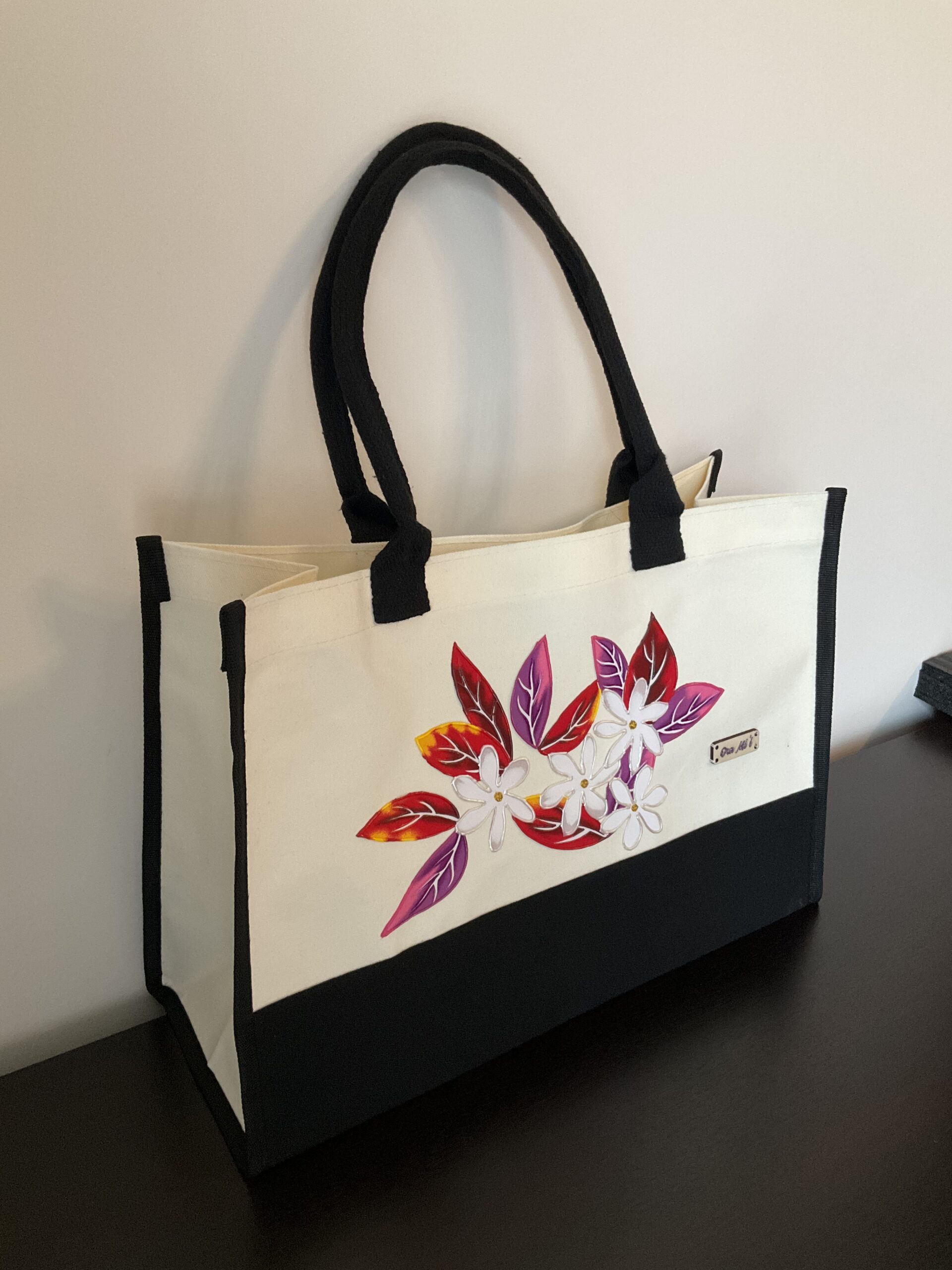 Sac Red Tiare White Black cote