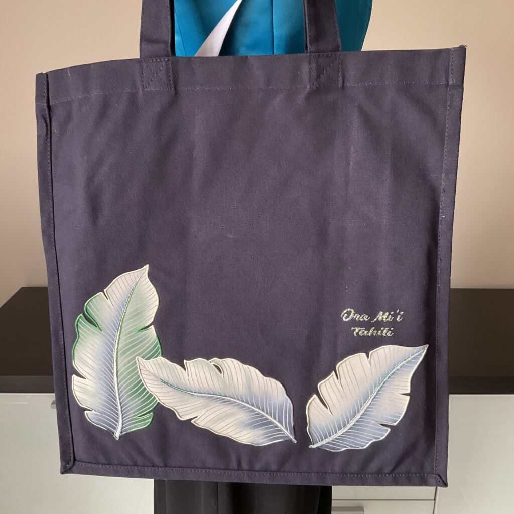 Sac Tote Leaf Navy