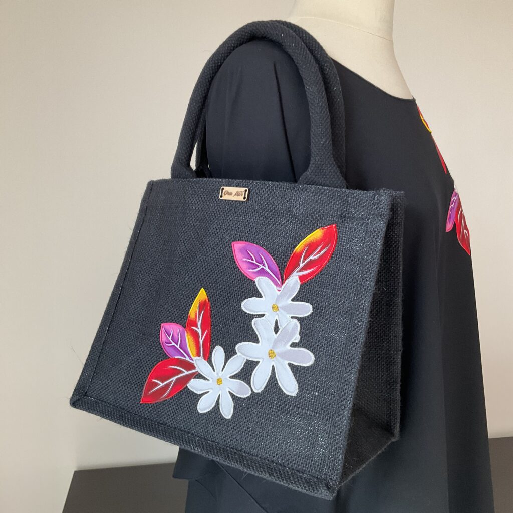 Sac mini Red Tiare Black profil