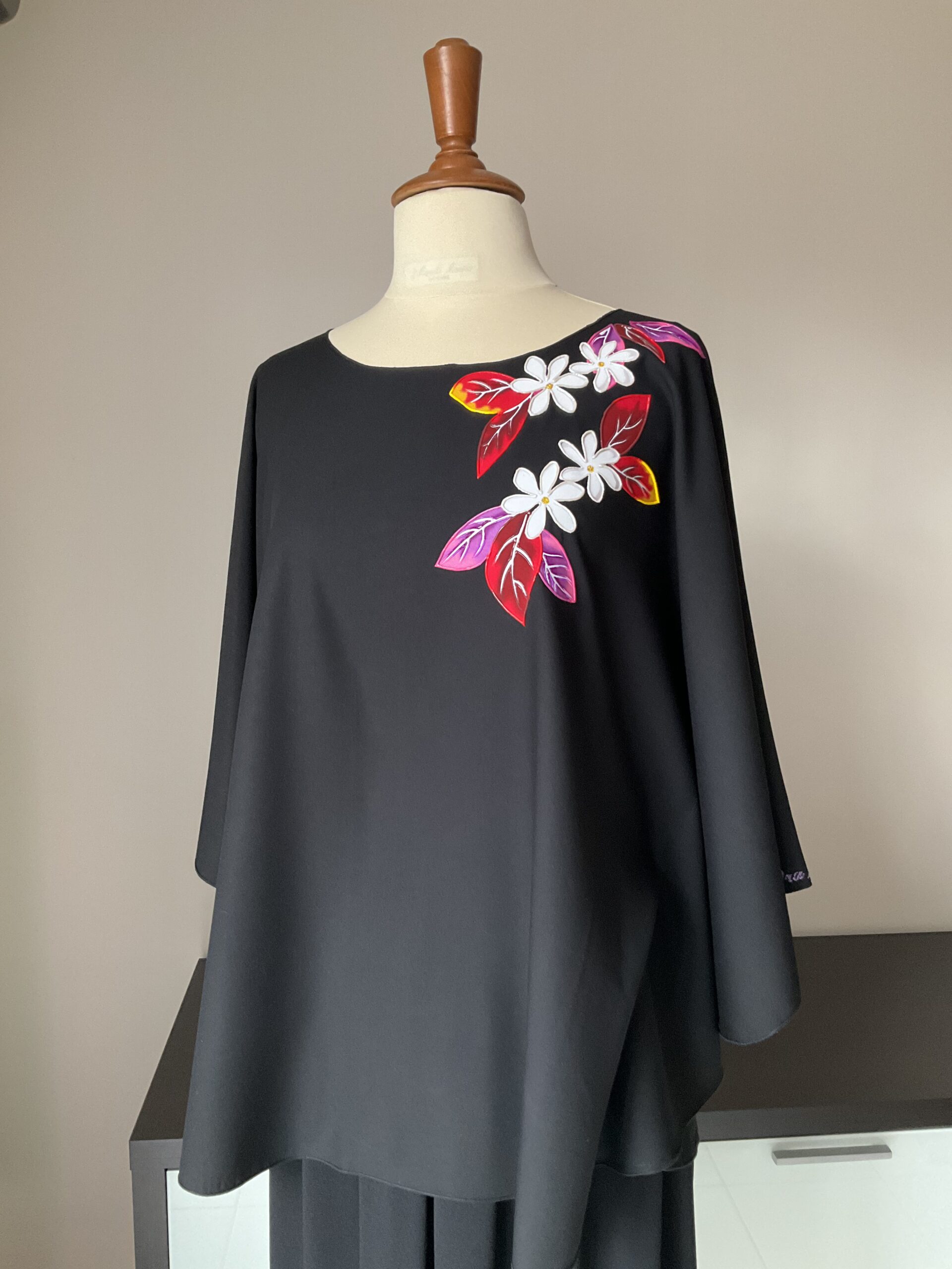 Tunique Red Tiare Black