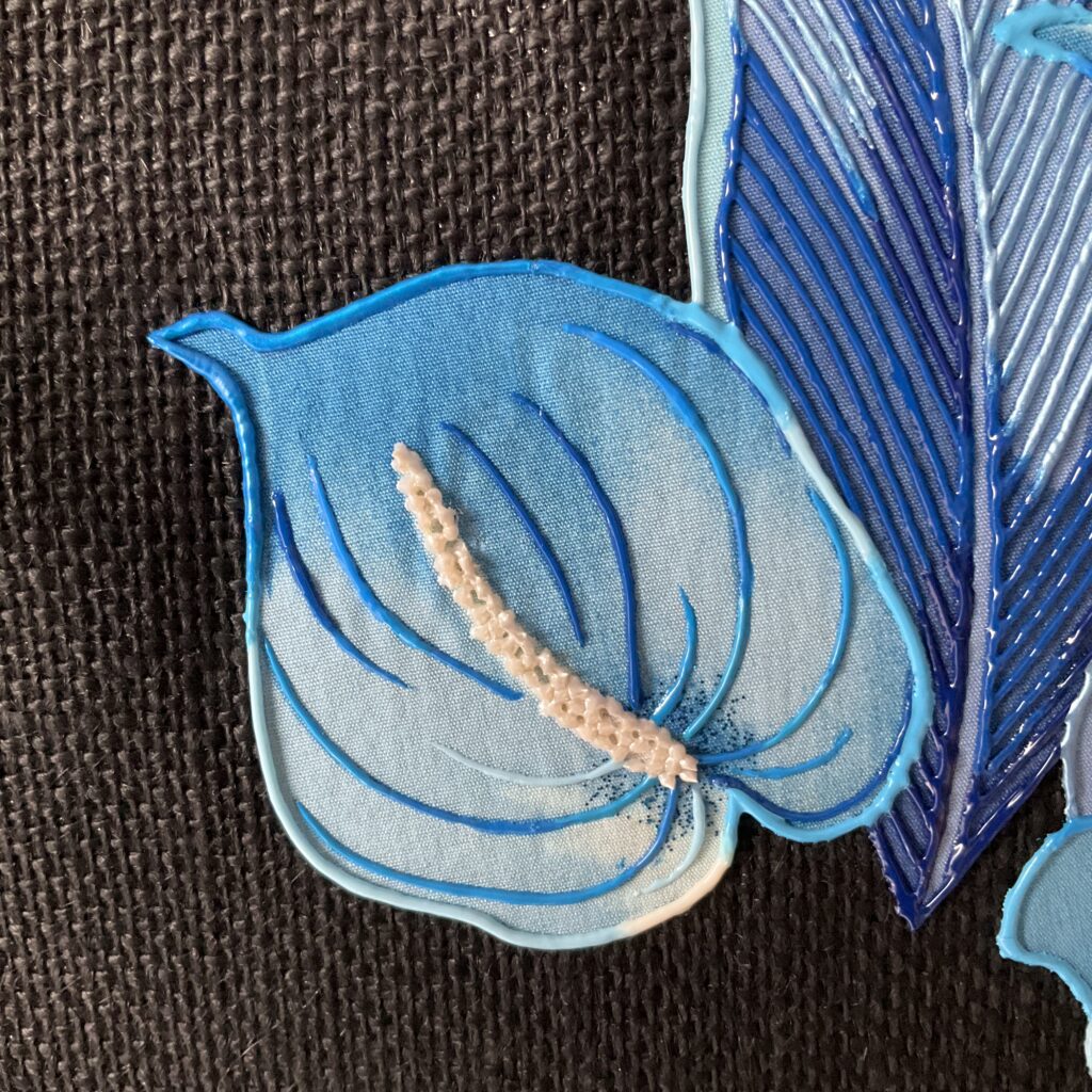 Zoom Sac Hibiscus Blue Black