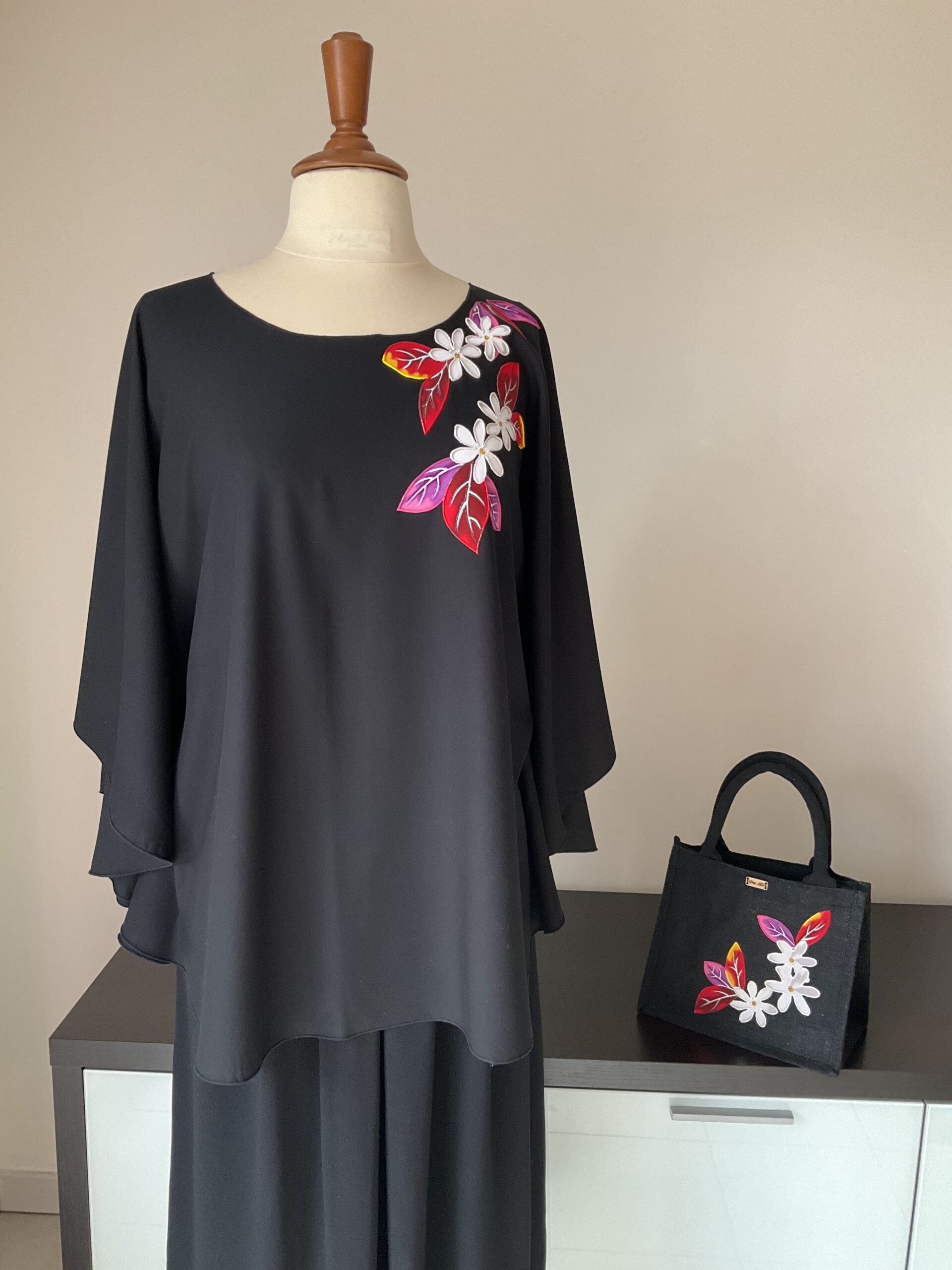 ensemble Sac mini Red Tiare Black