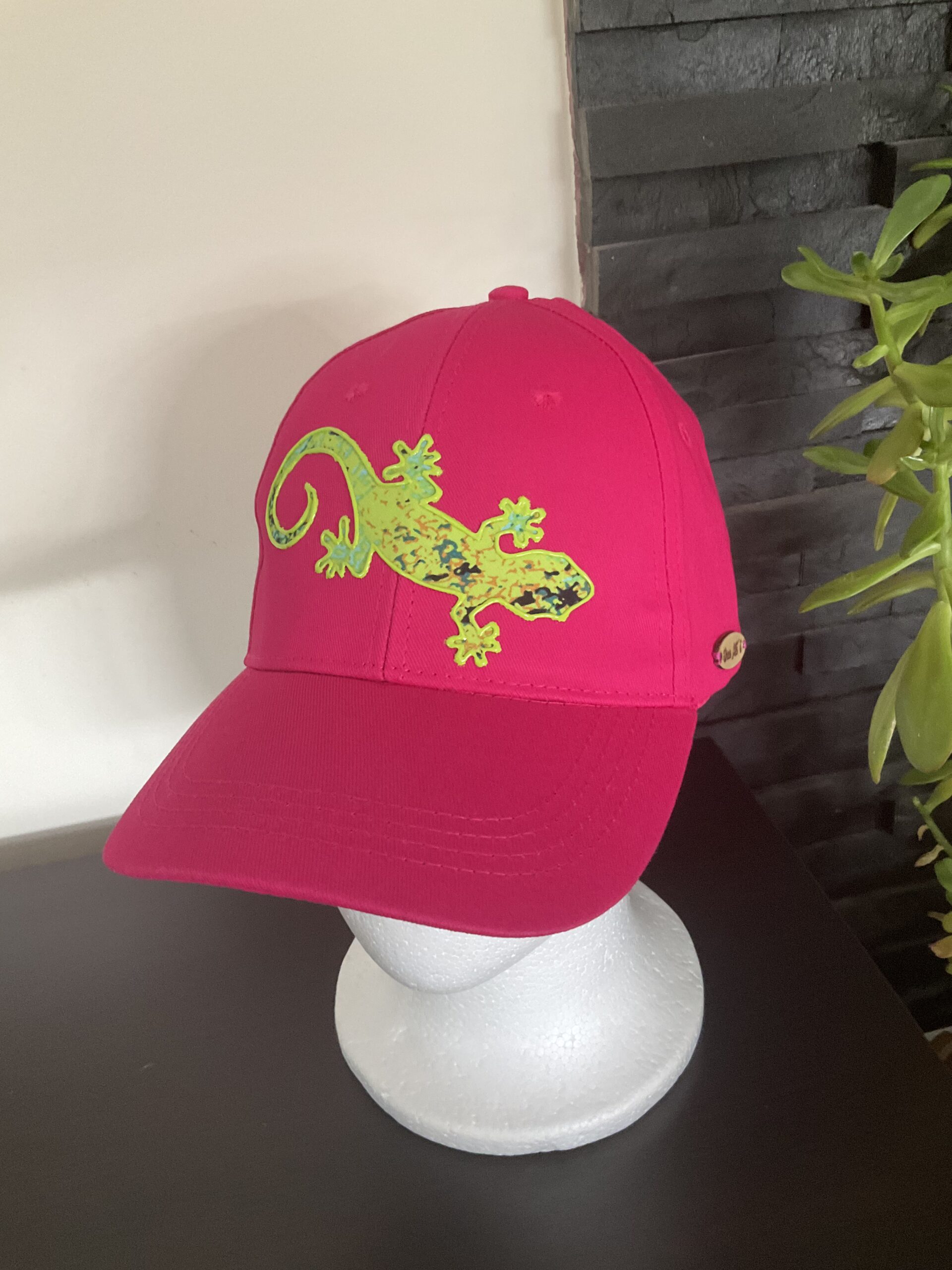 Casquette Gecko Green Pink 1