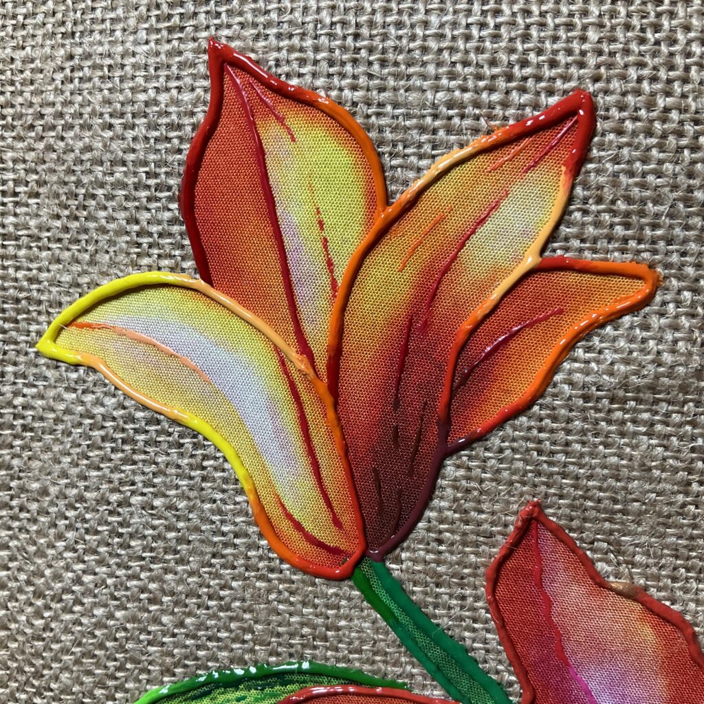 Sac Pink Orange Mini Naturel detail