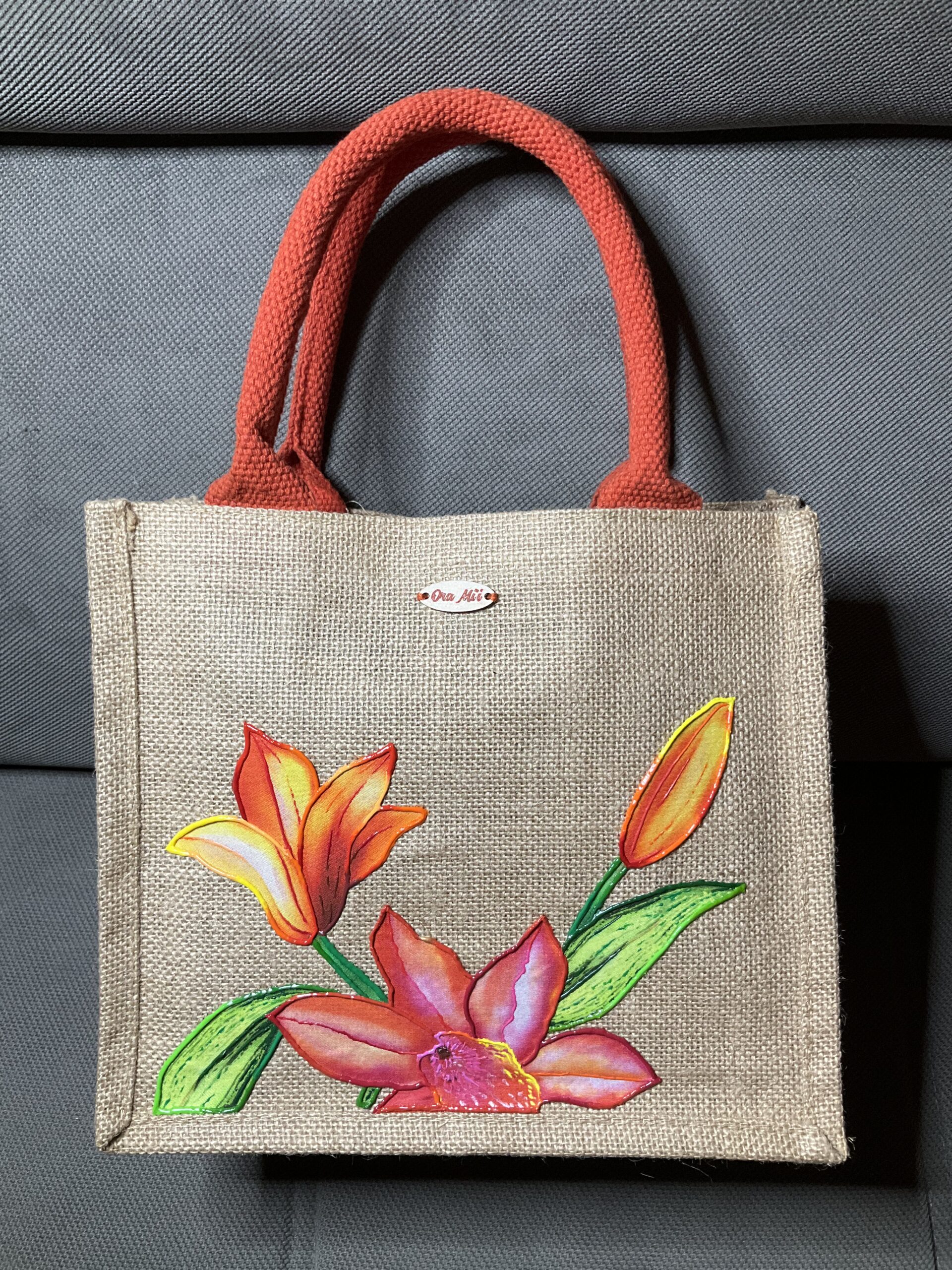 Sac Pink Orange Mini Naturel