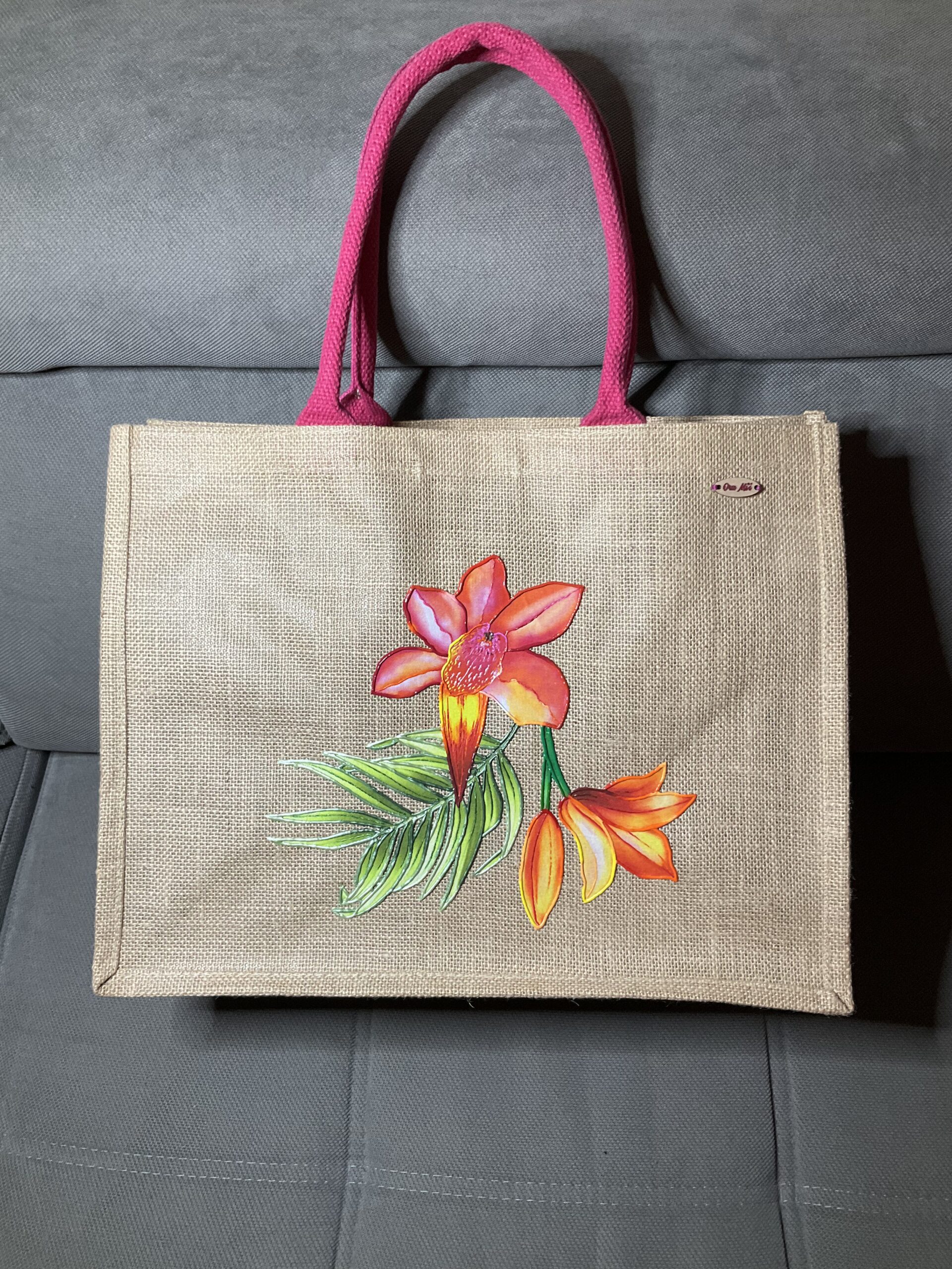 Sac Pink Orange Naturel