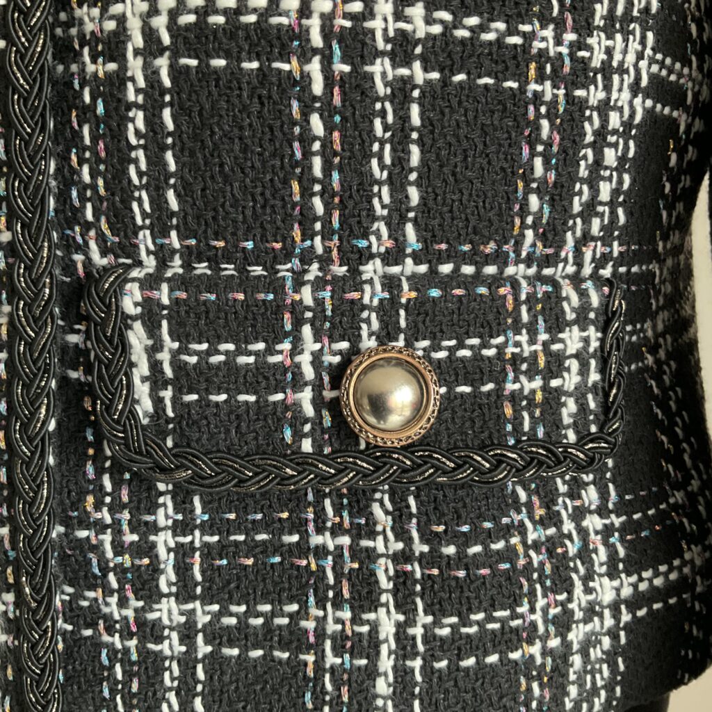 Veste Style Black White detail poche