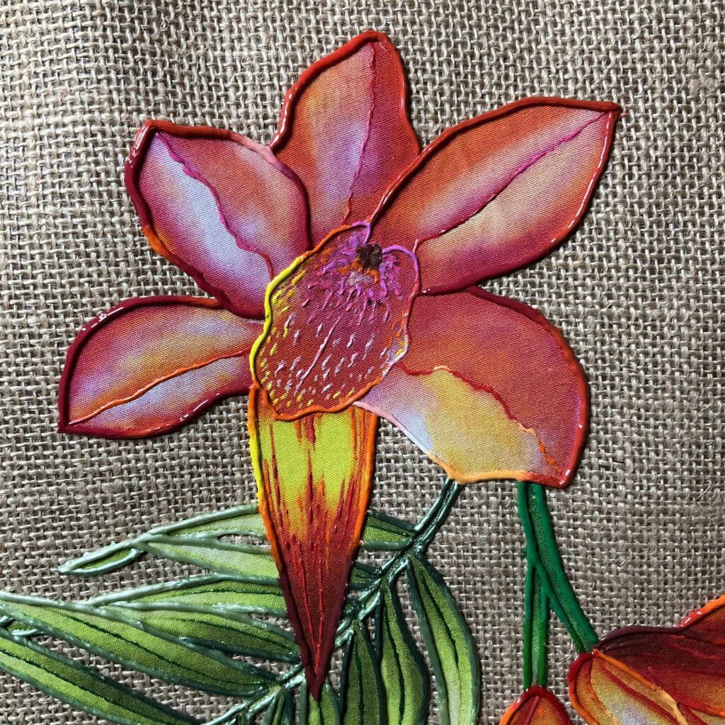 detail Sac Pink Orange Naturel