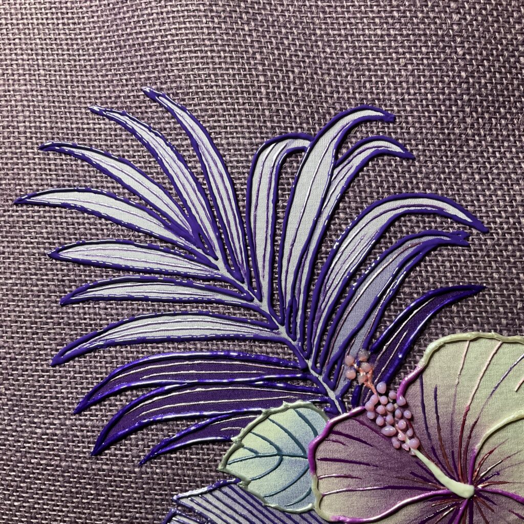 sac plum lilac feuille